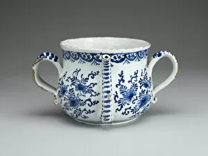 Tin Glazed Collection: Posset Pot, England, 1700 / 25. Creator: Unknown
