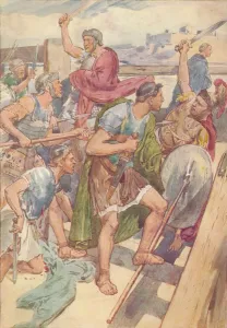 Macgregor Gallery: Here it would be possible, he thought, to hold the enemy at bay, c1912 (1912)