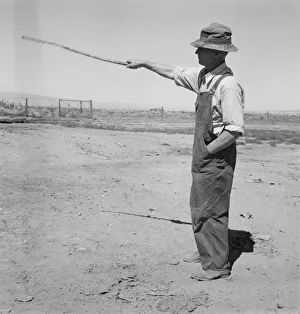 Possibly: Chris Ament, German-Russian dry land wheat farmer, who survived... Columbia Basin, 1939. Creator: Dorothea Lange