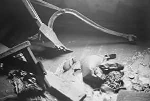 Bad Weather Gallery: Possibly: Interior of a farmhouse near Ridgeley, Tennessee, after the 1937 flood waters... 1937