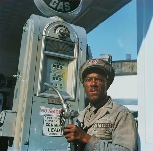 Filling Station Prints: Possibly: Negro mechanic for the Amoco oil company