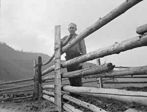 Fence Gallery: Possibly: Stump rancher and wife, Priest River Penninsula, Bonner County, Idaho, 1939