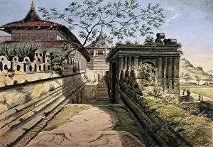 Possibly the temple at Nu Tooth, Sri Lanka, c19th century. Creator: Unknown