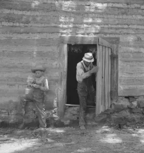 Child Labour Gallery: Possibly: Tobacco people take it easy... Granville County, North Carolina, 1939