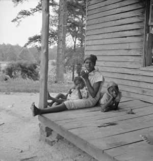 Childcare Collection: Possibly: Tobacco sharecroppers daughter getting eggs... Person County, North Carolina, 1939