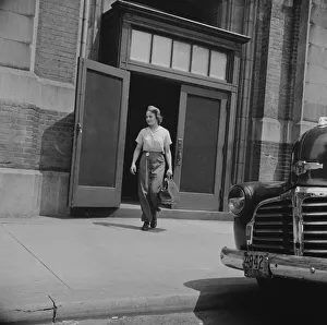 Possibly: Women employed at Landers, Frary and Clark plant, New Britain, Connecticut, 1943. Creator: Gordon Parks Possibly: Women employed at Landers, Frary and Clark plant, New Britain, Connecticut, 1943. Creator: Gordon Parks