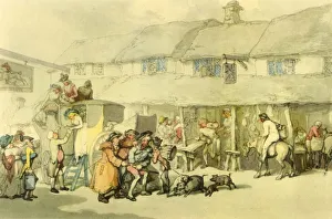Pigs Prints: The Post House, c1800?, (1942). Creator: Thomas Rowlandson