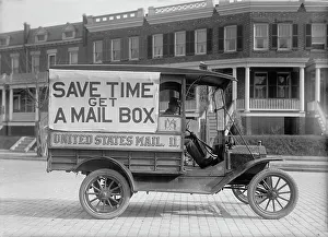 Postal Worker Prints: Post Office Department Mail Wagons, 1916