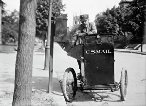Pillar Box Prints: Post office Department - Motor Cycle Postman