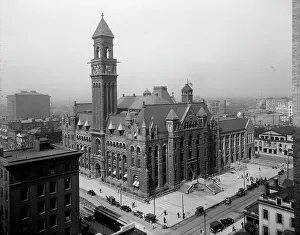 Federal Prints: Post Office, Detroit, Mich. between 1900 and 1915. Creator: Unknown