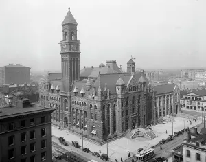 Federal Prints: Post office, Detroit, Mich. between 1910 and 1920. Creator: Unknown
