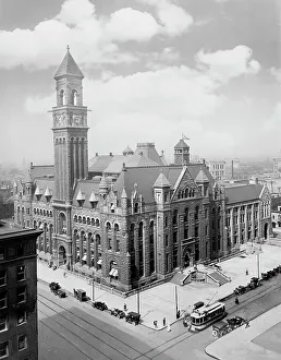Office Prints: Post office, Detroit, Mich. c.between 1910 and 1920. Creator: Unknown