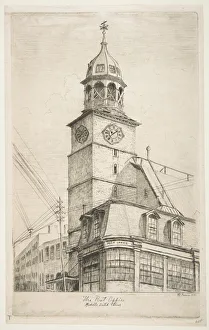 The Post Office, Middle Dutch Church (from Scenes of Old New York), 1870