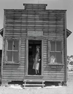 Postal Worker Prints: Post office and postmistress, view number two