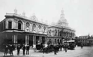Town Hall Prints: Post Office and Town Hall, Ipswich, England. Creator: Unknown