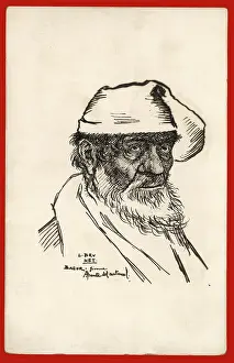 Farmhands Prints: Postcard - local man, Begur, Girona, Catalunya, 1920s. Creator: Llorenc Brunet Torroll