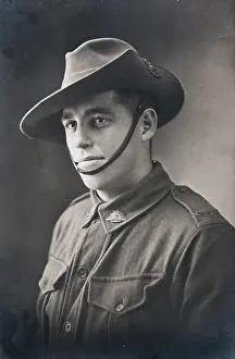Barney Prints: Postcard of soldier Jack, friend of Bernard Laurence Barney Nugent