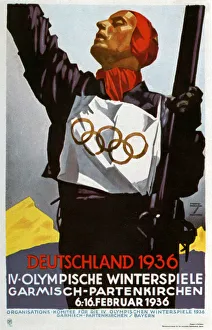 Ludwig Prints: Poster for the 1936 Winter Olympic Games in Garmisch-Partenkirchen