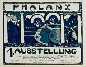 Wassily Vasilyevich 1866 1944 Gallery: Poster for the 1st Exhibition of the 'Phalanx', 1901