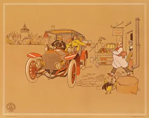 Poster advertising Berliet cars, 1906. Artist: Rene Vincent