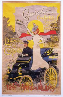 Chauffeur Prints: Poster advertising car coachwork, 1899. Artist: Maurice Neumont