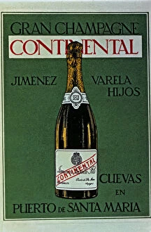 Continental Gallery: Poster advertising the champagne Continental produced by Jimenez Varela and Sons
