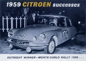 Pierre Alexandre Prints: Poster advertising the Citroen Monte Carlo Rally winner, 1959