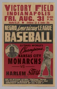 Posters Collection: Poster advertising a game between the Kansas City Monarchs and the Harlem Stars, 1945