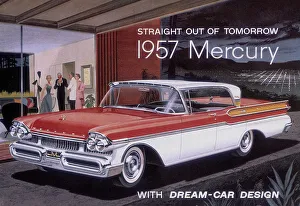 Mercury Prints: Poster advertising a Mercury car, 1957