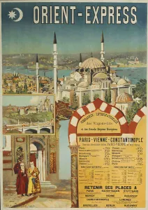 History Of Technology Prints: Poster advertising the Orient Express