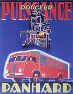 Panhard Prints: Poster advertising Panhard, 1948