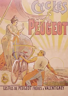 World Prints: Poster advertising Peugeot bicycles, late 19th-early 20th century. Artist: E Vavasseur