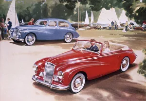 Boating Prints: Poster advertising a Sunbeam-Talbot 90, 1954