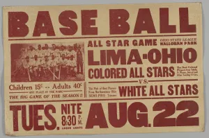 Posters Collection: Poster for an All Stars baseball game, 1930s. Creator: Unknown