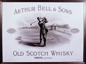 Sarah Fabian Baddiel Prints: Poster for Arthur Bell and Sons Old Scotch Whisky, c1900