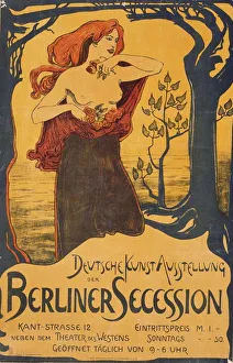 Secession Prints: Poster for the Berlin Secession Exhibition, c. 1900. Artist: Anonymous