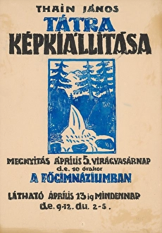 1925 Prints: Poster for the exhibition of Tatra motifs, 1925. Creator: Jan Thain