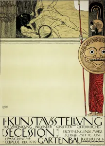 Poster for the First Art Exhibition of the Secession Art Movement, 1898 Poster for the First Art Exhibition of the Secession Art Movement, 1898