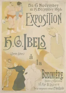 Montmartre Prints: Poster for the Henri-Gabriel Ibels exhibition