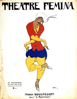 Leon Prints: Poster for Igor Stravinskys ballet The Rite of Spring, 1911. Artist: Leon Bakst
