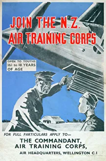 1941 Prints: Poster, Join The N.Z. Air Training Corps, 1941. Creator: E Paul