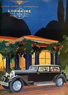 Poster, Lorraine, Societe Generale Aeronautique, 1928. Artist: Roger Soubier
