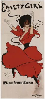 Poster for the musical comedy A Gaiety Girl by Sidney Jones, 1894. Artist: Hardy, Dudley (1866-1922) Poster for the musical comedy A Gaiety Girl by Sidney Jones, 1894. Artist: Hardy, Dudley (1866-1922)