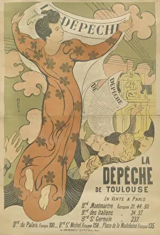 Maurice 1870 1943 Prints: Poster for the newspaper La Depeche de Toulouse, 1892