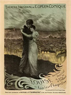 Charpentier Gallery: Poster for the Oper Louise by Gustave Charpentier, 1900. Artist: Rochegrosse