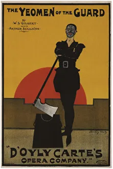 Hardy Prints: Poster for the Oper The Yeomen of the Guard by Gilbert and Sullivan