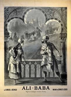 Villa Medicis Gallery: Poster for the Opera comique Ali Baba by Charles Lecocq at the Eden-Theatre, 28 November 1889, 188