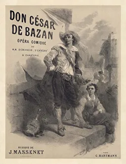 Massenet Prints: Poster for the Opera Don César de Bazan by Jules Massenet