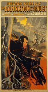 Berlioz Prints: Poster for the Opera La damnation de Faust by Hector Berlioz