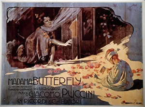 Private Collectionart Nouveau Prints: Poster for the Opera Madama Butterfly by G